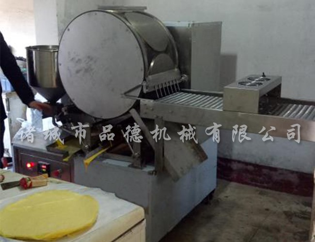 电加热单排鸡蛋饼机